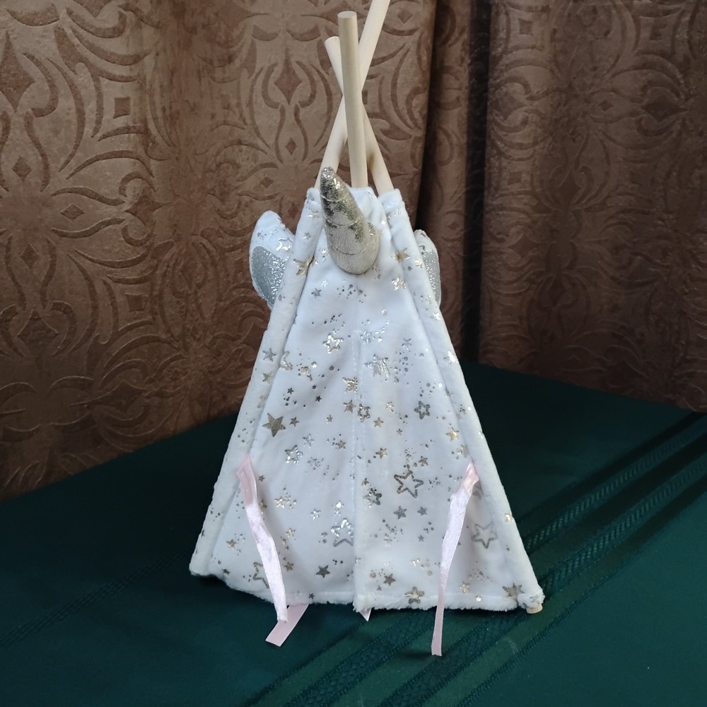 Justice Pet Shop Unicorn Tent Teepee White Pink -E
